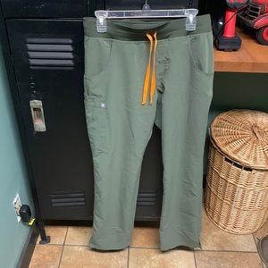 Figs olive green Kane pants medium